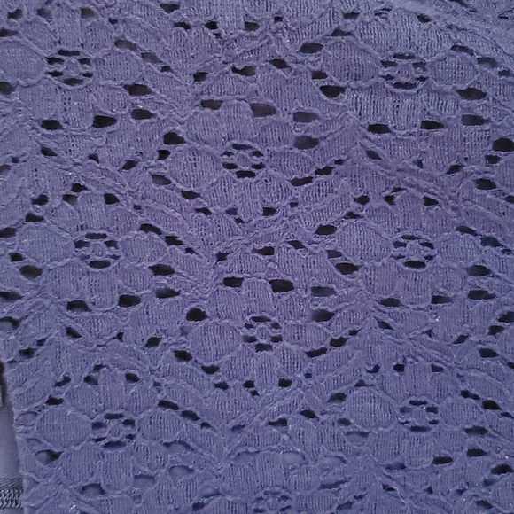 346 Brooks Brothers Navy Eyelet Dress Size 10 - Picture 3 of 7